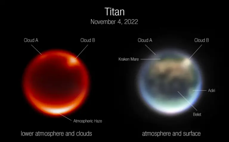 Read more about the article Saturn’s largest moon, Titan on James Webb Telescope!